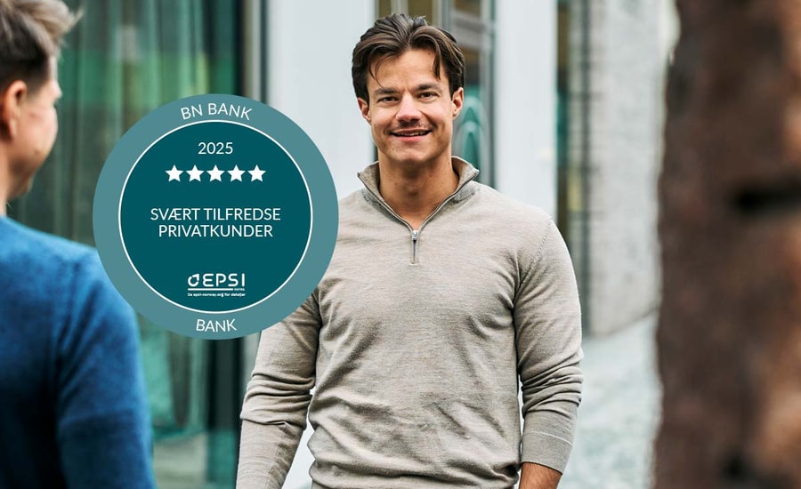 Kristo, Rådgiver i BN Bank er stolt over EPSI-resultatet